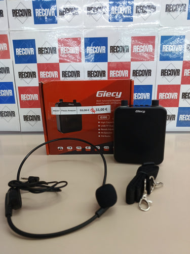 Amplificador Voz 30W con Micrófono Giecy